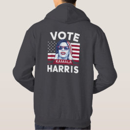 Abstimmung Kamala Harris 2024 Präsident USA Flagge Hoodie