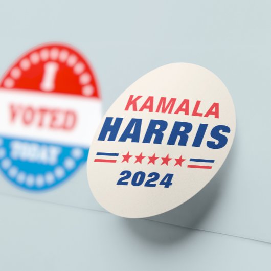 Abstimmung Kamala Harris 2024 Wahlrunde Sticker