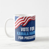 Abstimmung Kamala Harris zur Wahl des Präsidenten Kaffeetasse (Links)