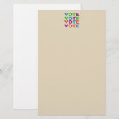 ABSTIMMUNG Mehrfarbig Briefpapier (Vorne/Hinten)