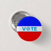 Abstimmung mit dem Logo des Demokratischen Party a Button (Vorne & Hinten)