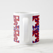 Abstimmung mit den US Flagge - Jumbo-Tasse (Rückseite)