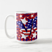 Abstimmung mit den US Flagge - Kaffeetasse (Links)