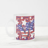 Abstimmung mit den US Flagge - Mattglastasse (Links)