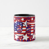 Abstimmung mit den US Flagge - Tasse (Zentrum)