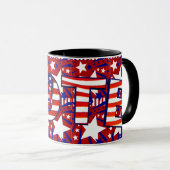 Abstimmung mit den US Flagge - Tasse (VorderseiteRechts)