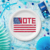 Abstimmung mit den USA-Flag-Paper-Tellern Pappteller (Party)