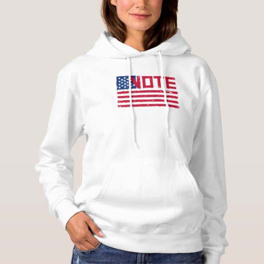 Abstimmung mit der US-Flagge Hoodie (Vorderseite)