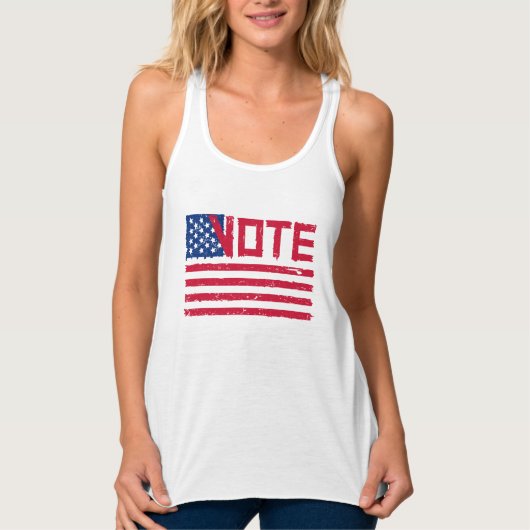 Abstimmung mit US-Flagge Tank Top (Vorderseite)