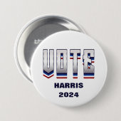 Abstimmung Moderne Typografie - Wahl Button (Vorne & Hinten)