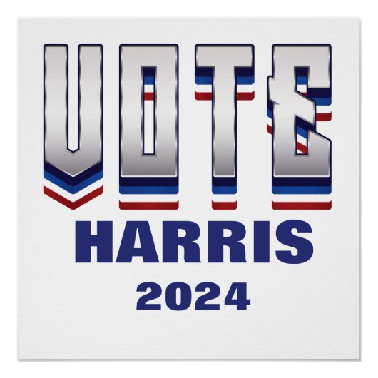 Abstimmung Moderne Typografie - Wahl Poster (Vorderseite)