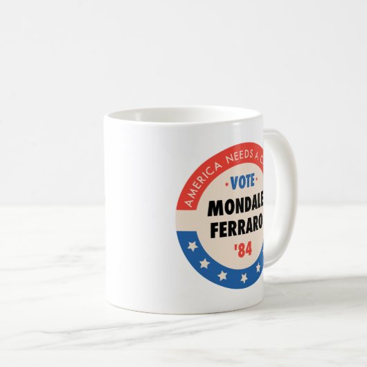 Abstimmung Mondale/Ferraro '84 Kaffeetasse (VorderseiteRechts)