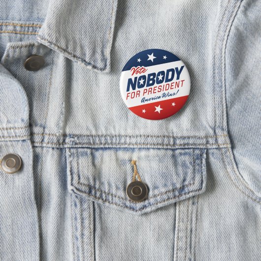 Abstimmung niemand für Präsidenten Buttons (Beispiel)