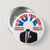 Abstimmung NIEMAND für Presiednt Button (Vorne & Hinten)