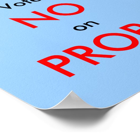 Abstimmung Nr.: PROP 8 Poster (Ecke)
