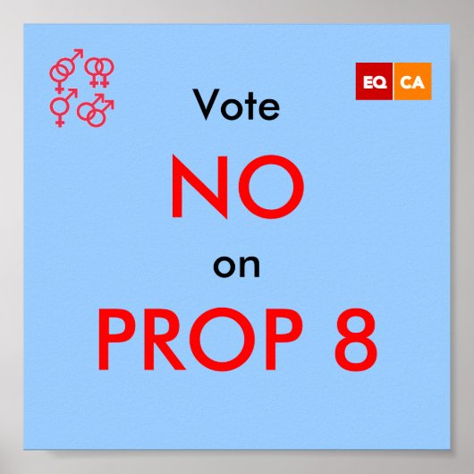 Abstimmung Nr.: PROP 8 Poster (Vorne)