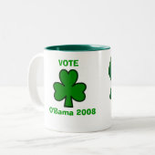 Abstimmung O'Bama '08 Tasse (Vorderseite Links)