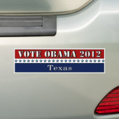 Abstimmung Obama 2012 Texas - Autoaufkleber (Auf Auto)