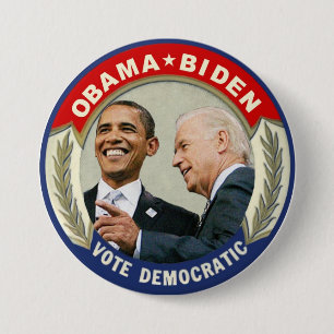 Abstimmung Obama Biden 2012 demokratisch Button