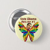Abstimmung Obama_ Button (Vorne & Hinten)
