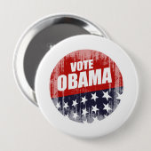 ABSTIMMUNG OBAMA BUTTON Vintag.pnng (Vorne & Hinten)