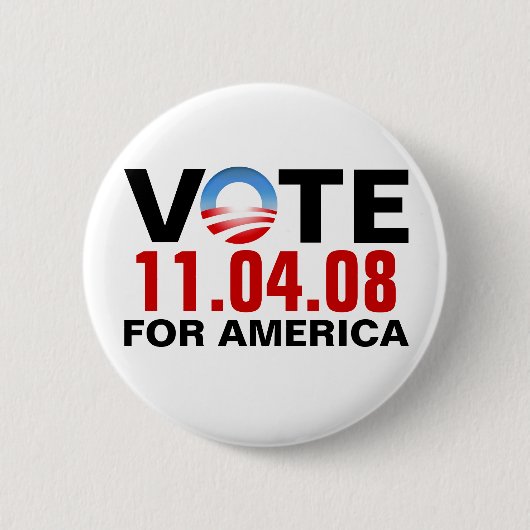 ABSTIMMUNG Obama für Amerika - 11.04.2008 - Knopf Button (Vorderseite)