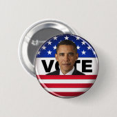 Abstimmung Obama - Knopf Button (Vorne & Hinten)