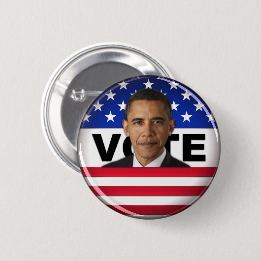 Abstimmung Obama - Knopf Button (Vorne & Hinten)