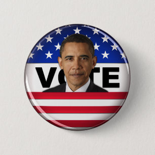 Abstimmung Obama - Knopf Button