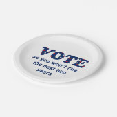 Abstimmung oder Abstimmung der Teller des Wahldoku (Schrägansicht)