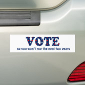 Abstimmung oder Rue the Election Autoaufkleber (Auf Auto)