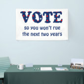 Abstimmung oder Rue the Elternbanner Banner (Messeveranstaltung)
