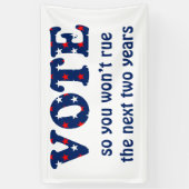 Abstimmung oder Rue the Elternbanner Banner (Vertikal)