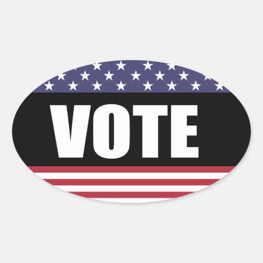 ABSTIMMUNG OVALER AUFKLEBER (Vorderseite)