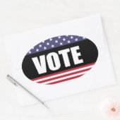 ABSTIMMUNG OVALER AUFKLEBER (Umschlag)