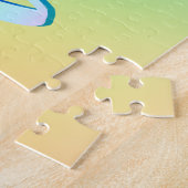"Abstimmung." Pastel Rainbow Gradient Jigsaw Puzzl Puzzle (Seite)