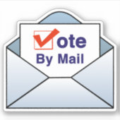 Abstimmung per Post Aufkleber (Vorderseite)