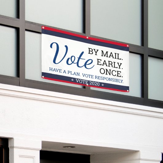 Abstimmung per Post: Einmal Plan 2020 Banner (Äußeres Gebäude)