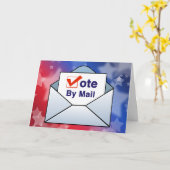 Abstimmung per Post Karte (Gelbe Blume)