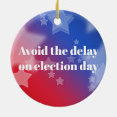 Abstimmung per Post Keramik Ornament (Hinten)