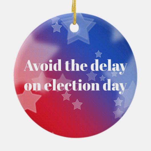 Abstimmung per Post Keramik Ornament (Hinten)