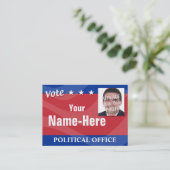 Abstimmung - Politische Kampagne Visitenkarte (Stehend Vorderseite)