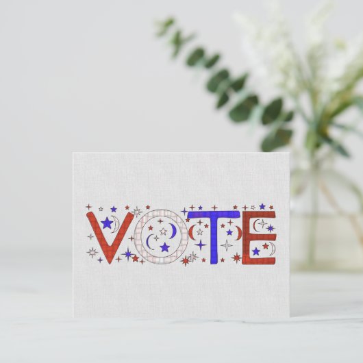 ABSTIMMUNG POSTKARTE (Stehend Vorderseite)