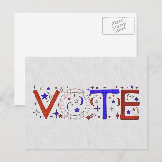 ABSTIMMUNG POSTKARTE (Vorne/Hinten)