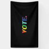 "Abstimmung" Pride lgbtq lgbt Regenbogenfarben sch Banner (Vertikal)
