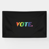 "Abstimmung" Pride lgbtq lgbt Regenbogenfarben sch Banner (Horizontal)