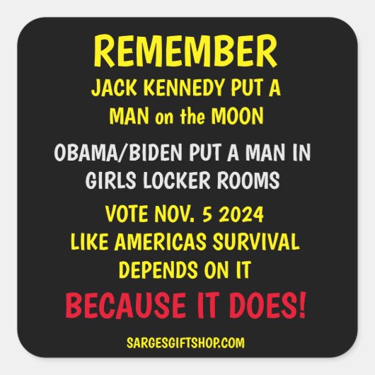 ABSTIMMUNG QUADRATISCHER AUFKLEBER (Vorderseite)