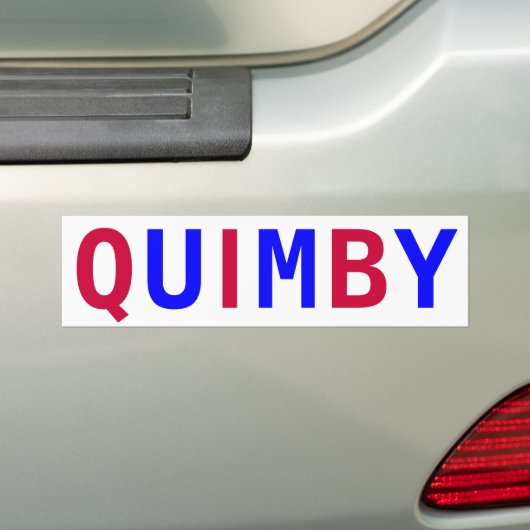 Abstimmung Quimby für Bürgermeister Autoaufkleber (Auf Auto)