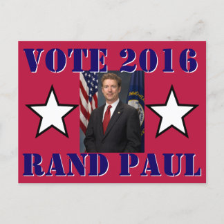 ABSTIMMUNG RAND PAUL 2016 POSTKARTE