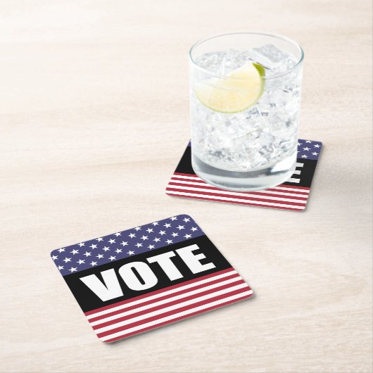 ABSTIMMUNG RECHTECKIGER PAPPUNTERSETZER (Vor Ort)